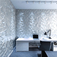 Panneaux muraux 3D en PVC géométriques décoratifs, surface texturée en relief, imperméables, insonorisés, ignifuges, design graphique moderne, villa