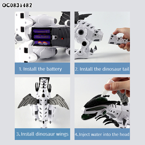 Drago elettrico a batteria danza dinosauro robot giocattolo musica con luce musicale - Product Image 5