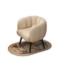 Fauteuil de maquillage en PU simple, chaise d'ordinateur pour chambre à coucher, tabouret de coiffeuse simple, tabouret de salon, canapé de détente pour la maison