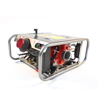 Pompe à eau portable haute qualité 2 temps 12 CV en fonte, refroidie par eau, à essence, pour lutte contre les incendies, débit de 5,3 L/s