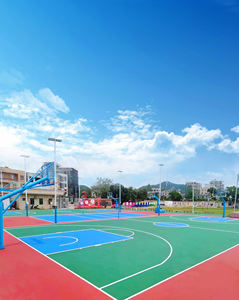 Suelo de cancha de baloncesto sintético acrílico de superficie dura Popular INOLP Venta caliente China Playgrounds lugares - Product Image 5