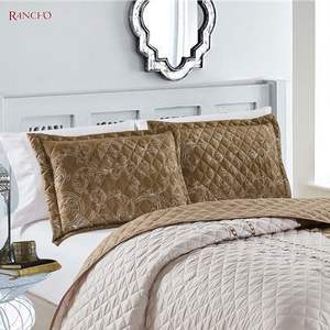 Colchas con diseño de impresión en caliente, oferta de fábrica al por mayor, juego de colchas con parche personalizado - Product Image 5