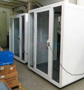 Chambre insonorisée Bureau mobile Salle de négociation <span class=keywords><strong>Cabine</strong></span> silencieuse <span class=keywords><strong>Studio</strong></span> d'enregistrement <span class=keywords><strong>Cabine</strong></span> téléphonique détachable - Product Image 4