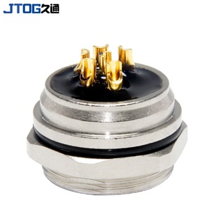 M16 không thấm nước kim loại hàng không cắm 6pin Hàn phía sau gắn kết nữ ổ cắm kết nối - Product Image 5