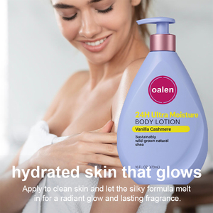 Lotion corporelle <span class=keywords><strong>hydratante</strong></span> et apaisante Oalen Private Label Vanille Cachemire, grande taille 473 ml, pour peaux sèches, irritées et squameuses, automne-hiver, effet blanchissant. - Product Image 2