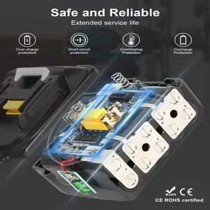 <span class=keywords><strong>MAKITA</strong></span> 18V 배터리 5.0Ah 충전식 배터리 대용량 완전 적합 마키타 18V 전동 공구 BL1850 빠른 충전 5.0Ah 18v - Product Image 4