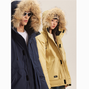 Customized Outdoor Fur Trimmed Parka Mountaineering <strong>Waterproof</strong> and Warm 90% <strong>White</strong> Duck Down <strong>Jacket</strong> for Couples - Product Image 2