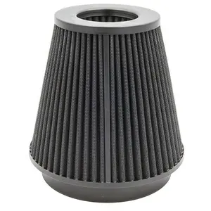 Filter Udara Kerucut Besar Leher ID 80Mm, dengan Tumpukan Kecepatan dan Kopling 80Mm Leher ID Medium Multi-Fit Filter Udara Kerucut