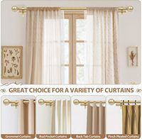 Tringle à rideaux de luxe transparente en acrylique doré, tringle à rideaux or rose, tringle décorative pour fenêtre, décoration moderne pour la maison