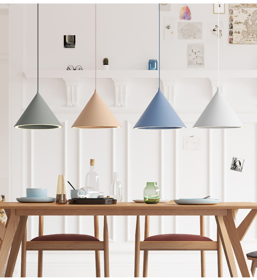 Nordic Pendant Lights Ceiling Light Hanging Pendant Lamp Iron Metal Modern Colorful Chandelier For Kitchen