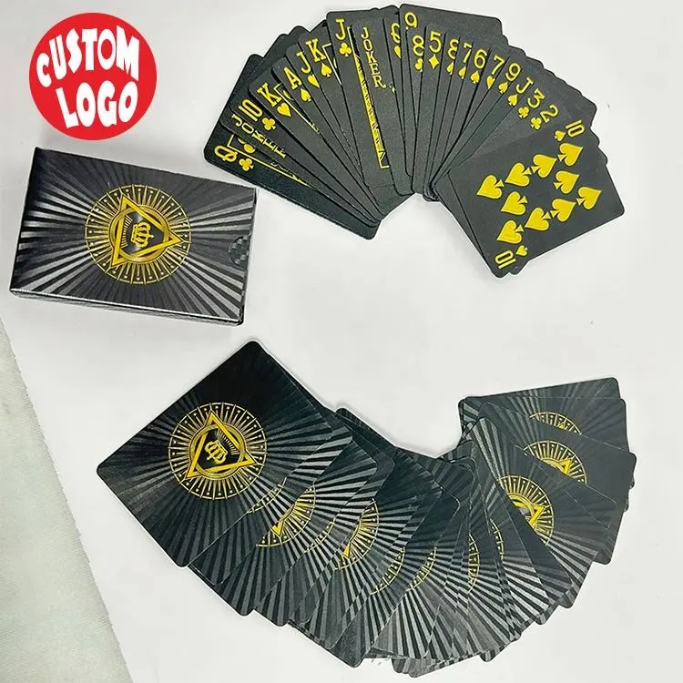 Produttore di carte da gioco divertenti in lamina d'oro personalizzato produttore di carte da gioco personalizzate