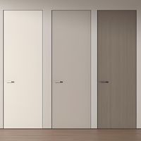 Porte intérieure invisible moderne à cadre fin, sans cadre, sur mesure, en alliage d'aluminium, pour chambre d'hôtel