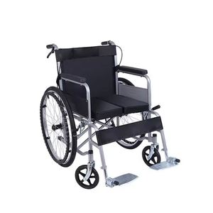 Folding Portable Wheel Chair a Portable Scooter Manual <strong>Steel</strong> <strong>Chromed</strong> Plating Frame <strong>Wheelchair</strong> for the Elderly and Disabled - Product Image 3