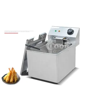 Équipement de cuisine de restauration rapide commerciale croustilles Machine à frire électrique une friteuse à réservoir