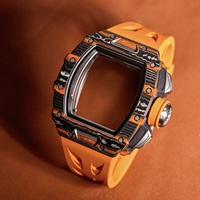 Montre chronographe automatique 1103, cadran squelette, boîtier en carbone forgé, aiguilles lumineuses, montre sport décontractée pour homme de haute qualité