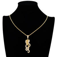 Collier pendentif serpent Cobra personnalisé, micro-pavé CZ, bijoux pour hommes Hip Hop
