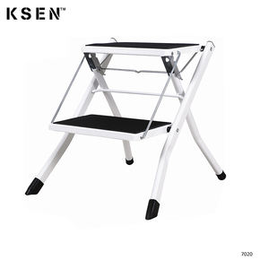 سلم حديث خفيف 2 خطوة من الصلب مقعد صغير قابل للطي للاستخدام المنزلي KC7020 - Product Image 2