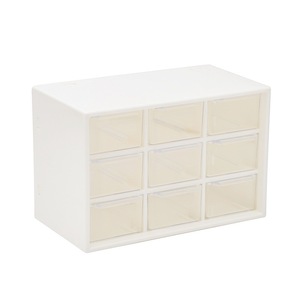 Storage Box Organizer Houseware Grid Box Drawer Type Dustproof Plastic PVC Material Plastic Large Plastic Square New Storage