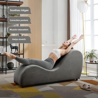 Fauteuil lounge moderne pour petits appartements, chambre, balcon - Chaise de yoga créative de forme spéciale pour salon avec structure en fer
