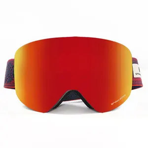 Máscara sem moldura uv400, óculos em estoque ski snowboard