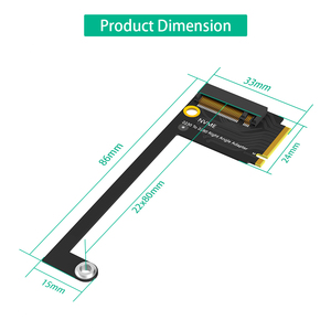 สำหรับอัลลี่ แฮนด์เฮลด์ คอนเวอร์ชั่น 2230 ถึง 2280 บอร์ดขยายฮาร์ดไดรฟ์ SSD NVME M-Key M.2 PCIE 4.0 อะแดปเตอร์ - Product Image 4
