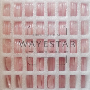 Gua Sha-mascarilla Facial de cuarzo rosa Natural, espátula, cuchara pequeña, crema de masaje para los ojos, Sick para el cuidado de la piel, masaje de raspado rosa - Product Image 6