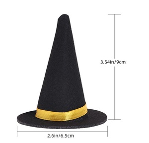 Mini <span class=keywords><strong>sombrero</strong></span> <span class=keywords><strong>de</strong></span> <span class=keywords><strong>bruja</strong></span> para decoración <span class=keywords><strong>de</strong></span> fiesta <span class=keywords><strong>de</strong></span> Halloween, accesorio para ramo <span class=keywords><strong>de</strong></span> flores, <span class=keywords><strong>sombrero</strong></span> <span class=keywords><strong>pequeño</strong></span> - Product Image 1