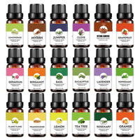 Aceites Esenciales 100% Puros al por Mayor, Lavanda Natural, Menta, Geranio, Lima, Rosa y Bergamota, Aromaterapia, Aceite Esencial a Granel