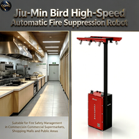 Robot d'extinction d'incendie à grande vitesse Jiumin Bird avec détection automatique en temps réel, agent Novec 1230 pour supermarchés et centres commerciaux