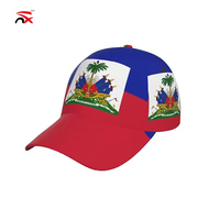 Casquette Haïti avec logo personnalisé, casquette de baseball de haute qualité, drapeau national haïtien, casquette du pays Haïti
