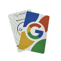 Impression personnalisée NFC de cartes d'avis Google - Cliquez pour laisser un commentaire - Carte promotionnelle avec code QR - Convient pour les restaurants, salons, hôtels