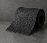 Revestimiento de Pared Interior y Exterior de Porcelana Flexible con Textura Lunar Negra Moderna