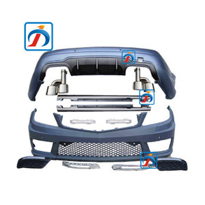Kit de Carrocería Completo para Mercedes Benz W204 2008, Parachoques Delantero, Faldones Laterales, Tubo de Escape, <span class=keywords><strong>C</strong></span> <span class=keywords><strong>Amg</strong></span> - Product Image 3