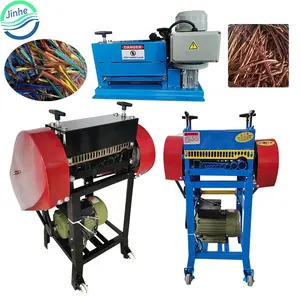 Automatic waste cable recycling stripper peeler scrap copper wire cutting peeling stripping machine