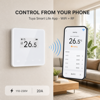 Système de thermostat numérique sans fil WiFi HY213RF Tuya pour chauffage central, économie d'énergie, chauffage au sol avec récepteur, Smart Life