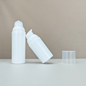 Custom logo Airless <b>Pump</b> <b>Bottle</b> White Plastic 30ml 50ml 80ml 100ml 120ml 150ml 200ml Airless Vacuum Cosmetic <b>Pump</b> <b>Bottle</b> - Product Image 3