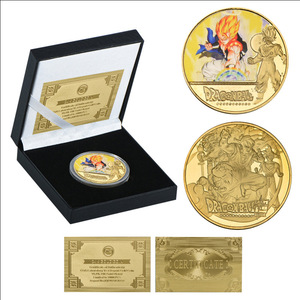 12 Diseños de Monedas de Anime DBZ de Alta Calidad de 4 cm con Goku, Vegeta, Son Goku Saiyan, en Caja Protectora Transparente para Colección - Product Image 3
