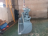Godet de nettoyage de fossés SLN à inclinaison hydraulique 1000 mm pour drainage de tranchées, attache pour excavatrice 5-12 tonnes, double joint à lèvre résistant à l'usure