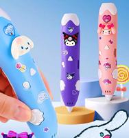 Stylo d'impression 3D 1,75 mm PLA et filament en acier inoxydable, stylo de dessin automatique pour enfants, longueur 9 m, cadeau d'anniversaire ou de la Fête des Enfants