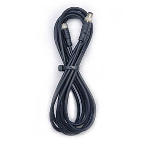 Cable de extensión impermeable M12 de 5 pines, conector automotriz de PVC negro con enchufe macho y hembra para uso en automóviles - Product Image 5