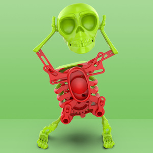 Mới lạ Đồ chơi Hot Bán Skeleton gió lên đồ chơi Rocking Skull nhảy múa sáng tạo Skull xoay Skeleton gió lên đồ chơi - Product Image 4