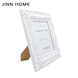 Jinn casa cornice intagliata bianco pittura in legno cornice per <span class=keywords><strong>foto</strong></span> 5x7 <span class=keywords><strong>foto</strong></span> con bordo largo - Product Image 2