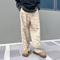 Pantalon Cargo Décontracté pour Homme, 100% Coton, Style Urbain, Fabricant de Jeans Cargo Tendance, Pantalon à Poches Imprimées Personnalisées