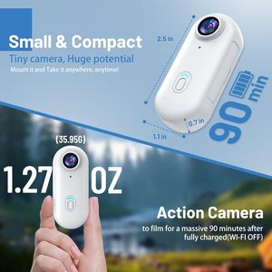 Chuyên Nghiệp 4K Mini Wifi Hành Động Máy Ảnh Miniaturized Thể Thao <span class=keywords><strong>Video</strong></span> Máy Ảnh Không Thấm Nước Cho Xe Đạp Xe Máy Mũ Bảo Hiểm Ghi Âm - Product Image 2