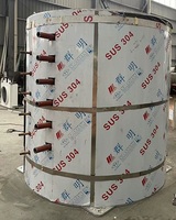 Évaporateur de machine à glace en paillettes China Haiyue 1,5T 2T 2,5T 3T 5T 10T avec tambour de réfrigération et certification CE