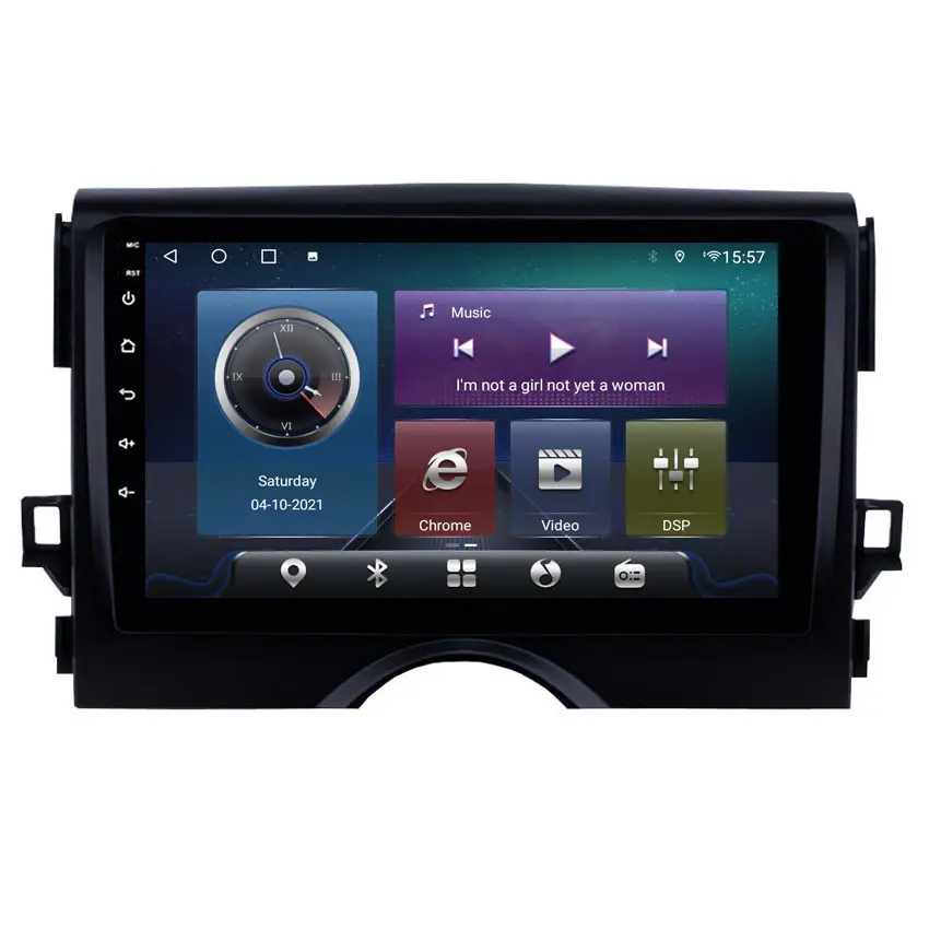 เครื่องเล่นวิดีโอมัลติมีเดียสำหรับรถยนต์ DSP 4G แอนดรอยด์12 for Toyota MARK X 2เครื่องเล่นวิดีโอระบบนำทาง GPS วิทยุเครื่องเสียง X120ดีวีดี2 DIN