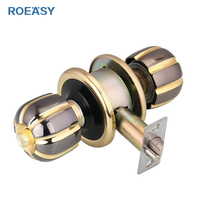 Serrure à bouton cylindrique en alliage de zinc pour chambre à coucher, serrure à bouton pour entrée, serrures de porte pour portes en bois