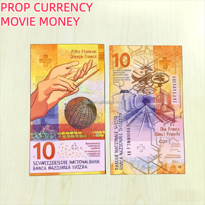 Argent factice de haute qualité pour francs suisses (CHF) pour la décoration de fêtes et les scènes de films vidéo, nouveautés pour fêtes - Product Image 1