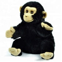 Peluche personnalisée Léopard Noir, Animal Sauvage en Peluche, Léopard Réaliste, Peluche Panthère pour Cadeau Enfant