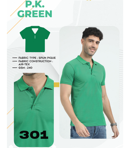 Durable Spun Pique Fabric T Shirt For Men 240 GSM Air <b>Tex</b> Construction Soft Breathable Comfortable Casual Tee - Product Image 2